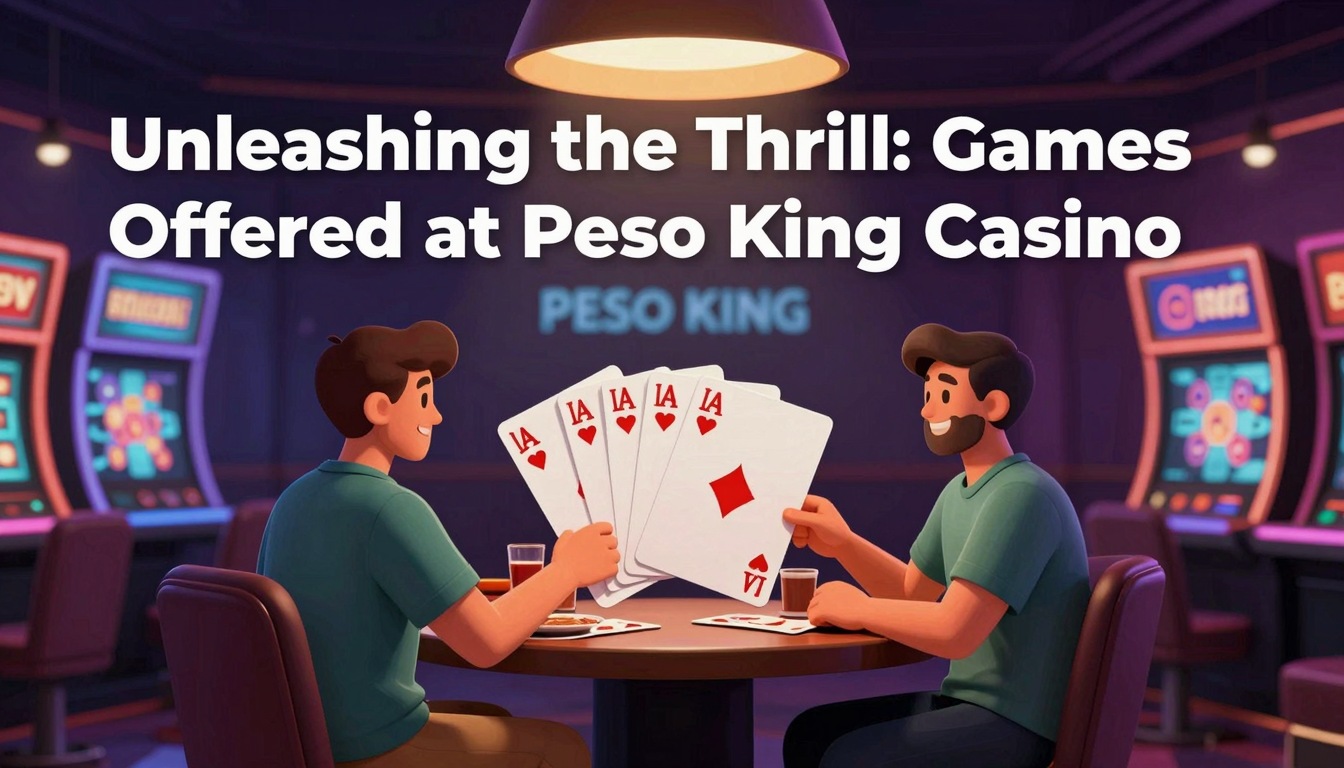 Unleashing the Thrill: Games Offered at Peso King Casino