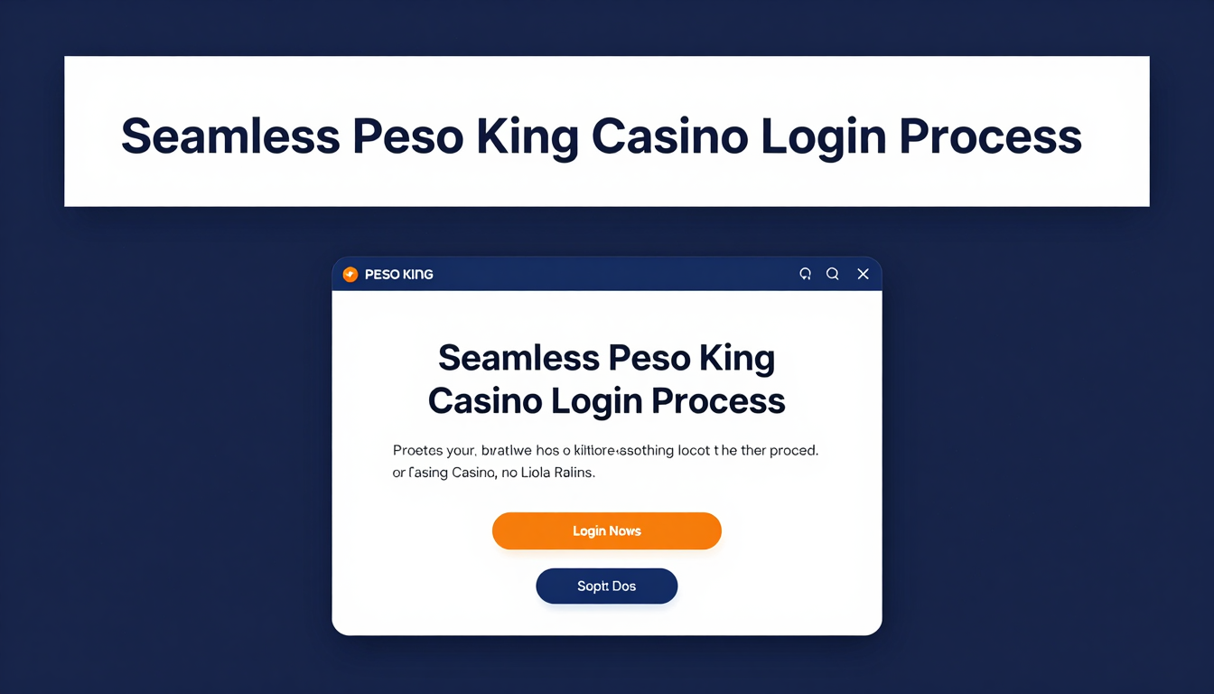 Seamless Peso King Casino Login Process
