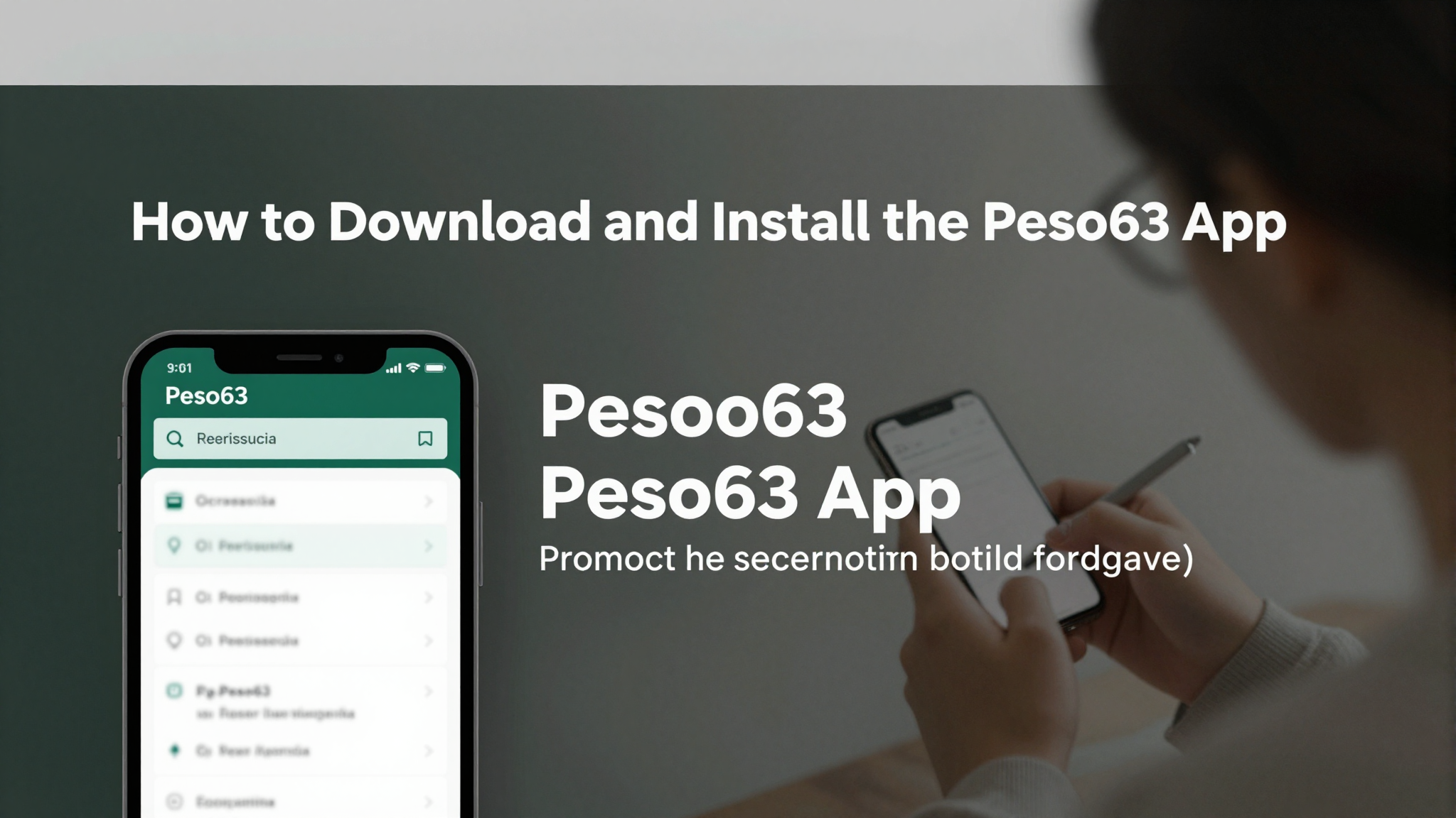 Introduction to the Peso63 App Experience