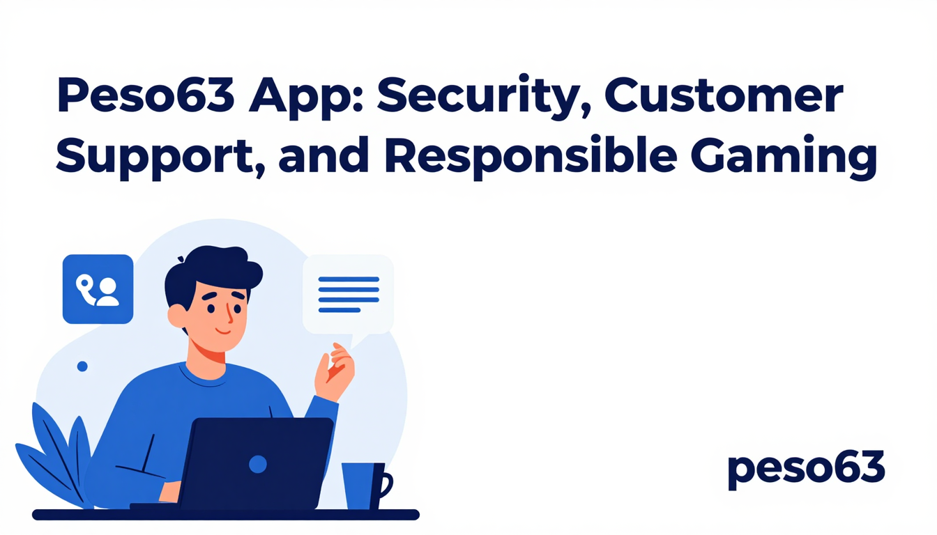 Peso63 App: Security, Customer Support, and Responsible Gaming
