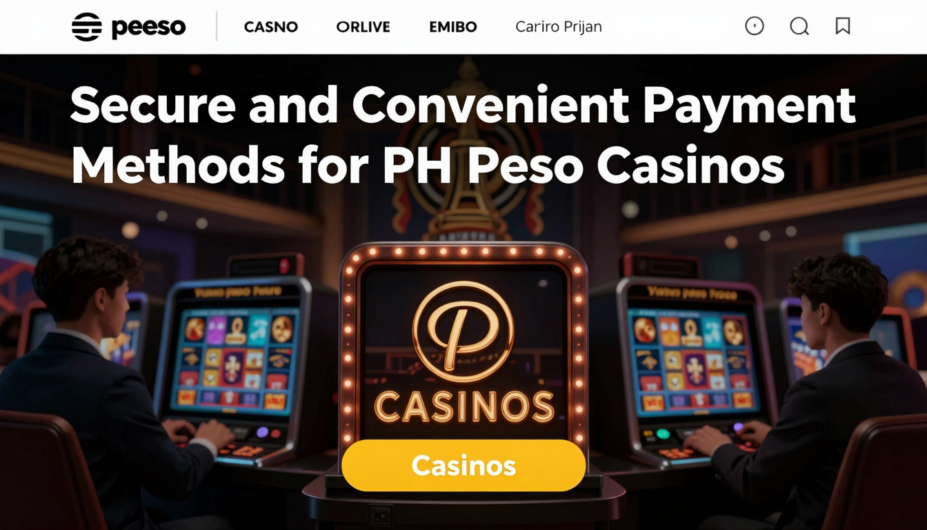 Secure and Convenient Payment Methods for PH Peso Casinos