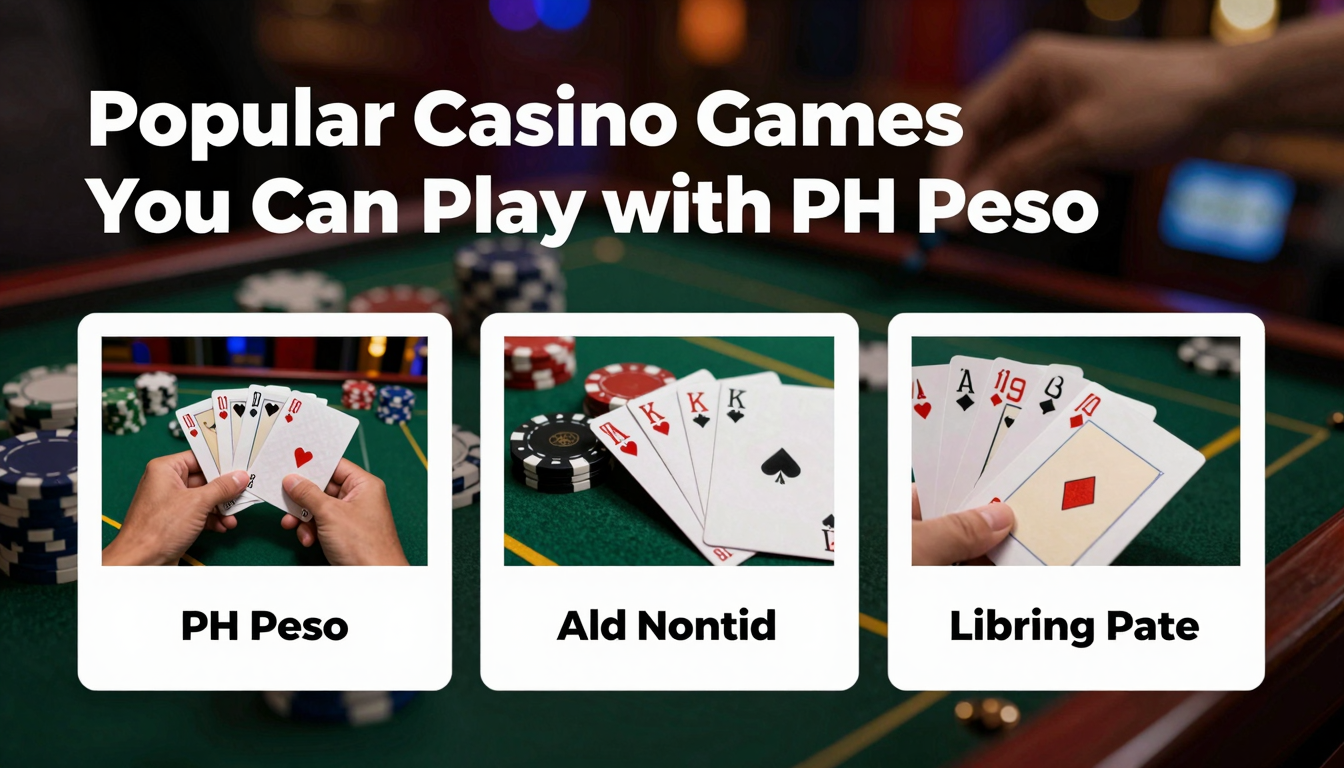 Popular Casino Games You Can Play with PH Peso